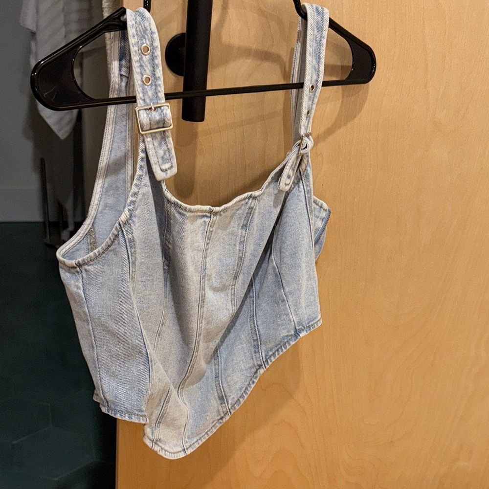 Target Light Blue Denim Top